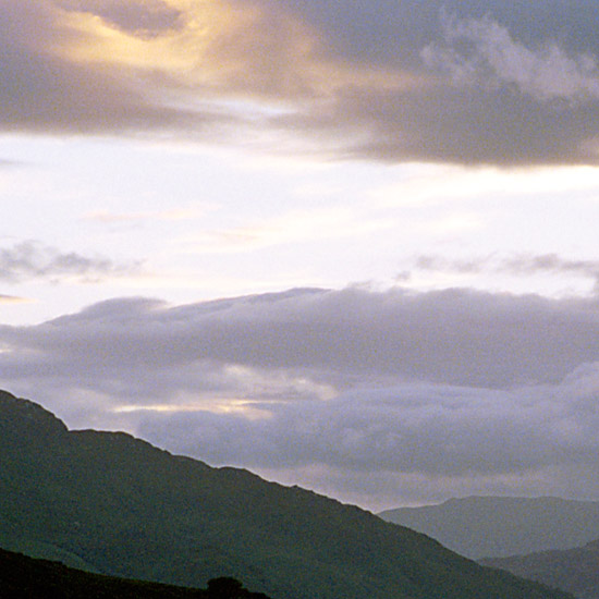 Zoom: After sunset — with a benevolent eye watching over Barrisdale Bay