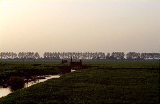 De Kleine Waterling in de Beetskoog, op een novemberavond (1)