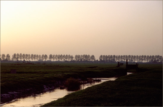 De Kleine Waterling in de Beetskoog, op een novemberavond (2)