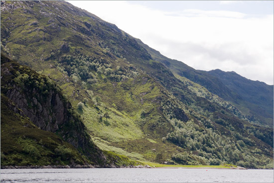 Light and shade around Runeval on Loch Hourn