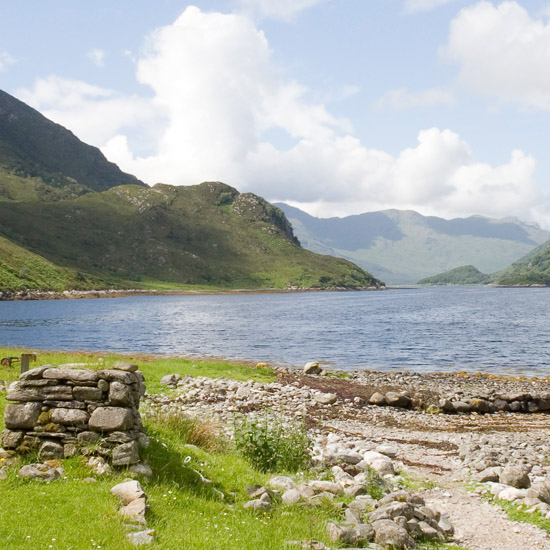 View West over inner Loch Hourn, from Skiary