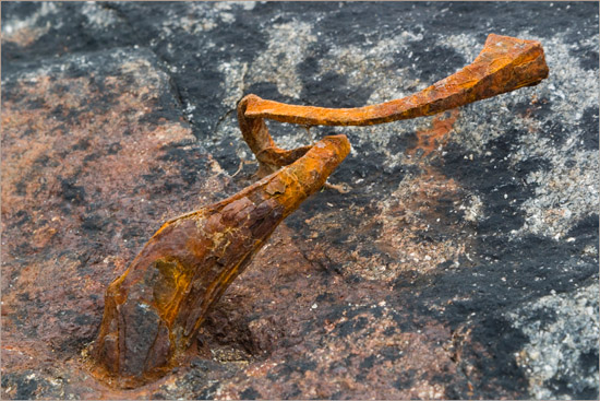 Desperate relic on Barisdale landing point