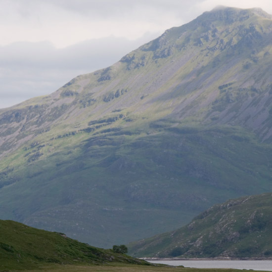 The South face of Beinn Sgritheall from Barisdale – all scree, as the name implies