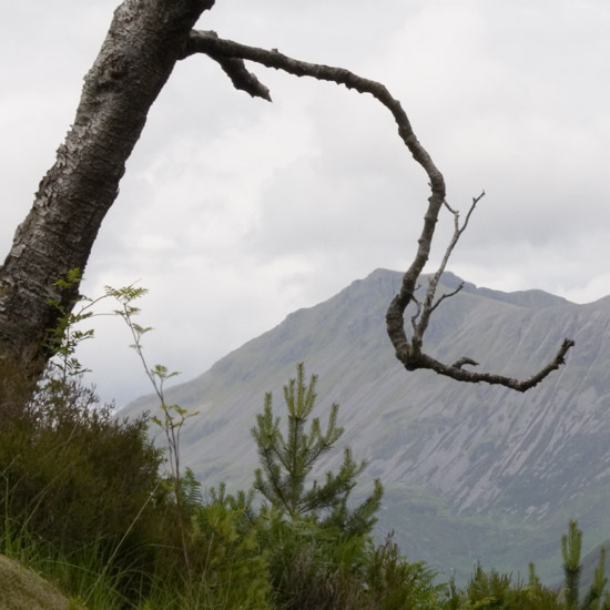 Zoom: Grey skies over Barisdale, from Doire Asamaidh