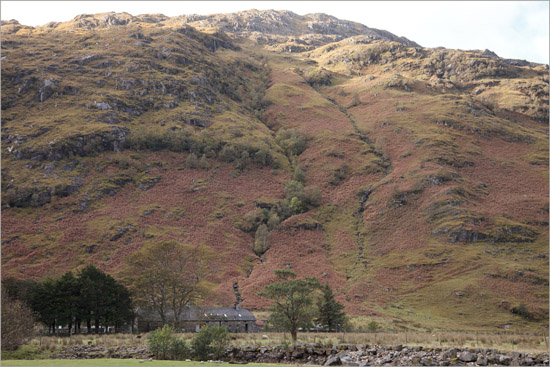 Barisdale farm in autumn setting